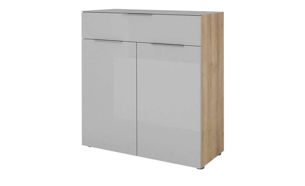 Schuhschrank  Vitreo ¦ grau ¦ Maße (cm): B: 90,2 H: 98,7 T: 40 Garderoben & Kleiderstangen > Schuhschränke - Höffner