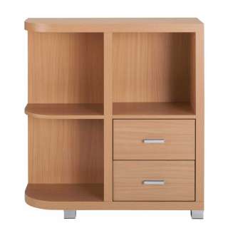 Wohnzimmer Regal in Buchefarben 84 cm hoch