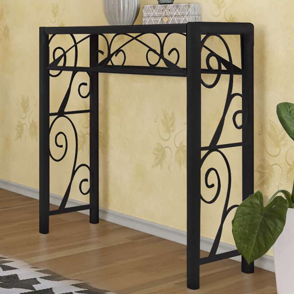 Vintage Konsolentisch in Schwarz Metall