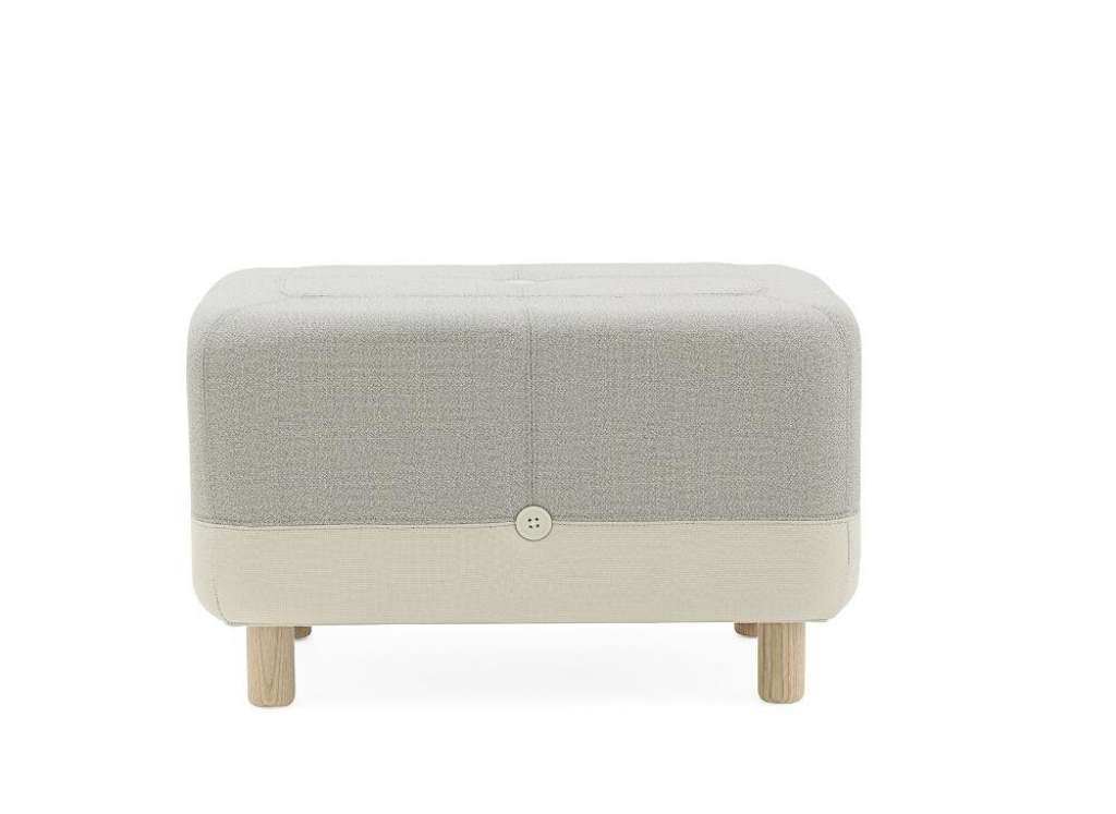Normann Copenhagen - Sumo Pouf - Light Grey Hybrid - indoor