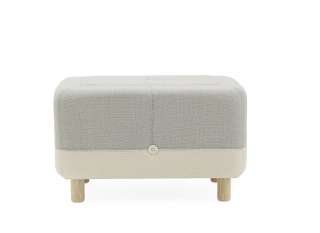 Normann Copenhagen - Sumo Pouf - Light Grey Hybrid - indoor