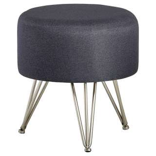 HOCKER Webstoff Goldfarben, Dunkelgrau