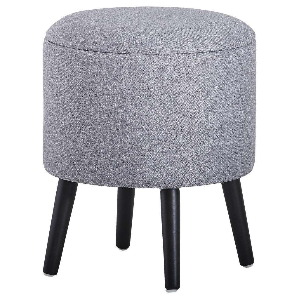 HOCKER Webstoff Grau, Schwarz