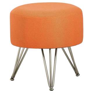 HOCKER Webstoff Orange, Goldfarben