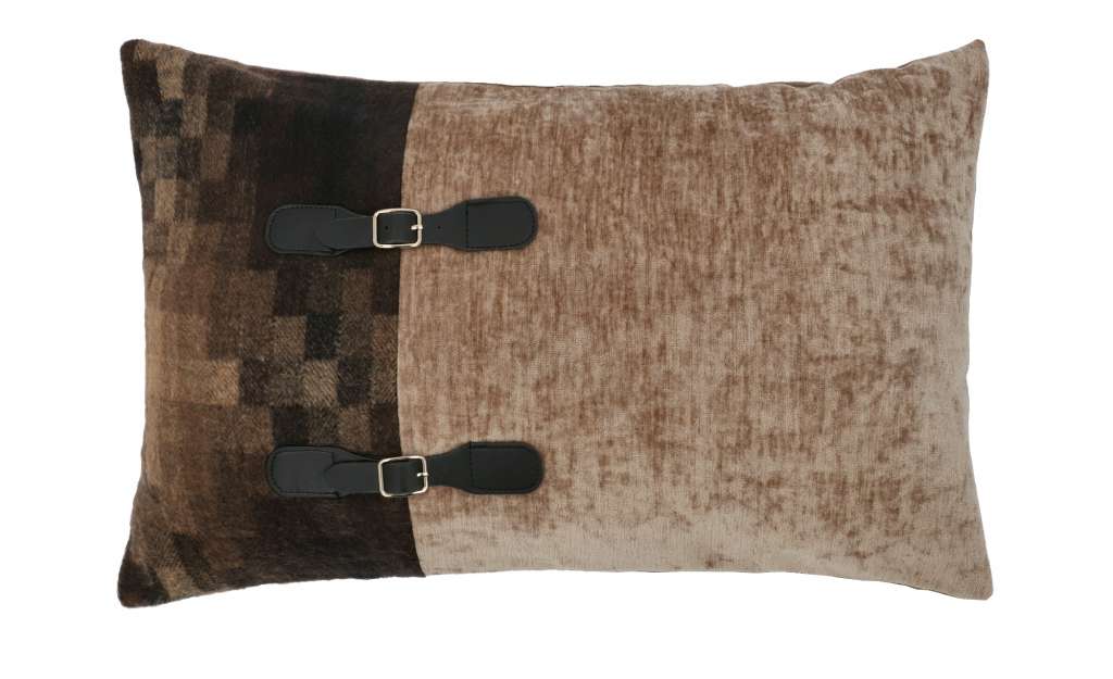 HOME STORY Kissen  Lederriemen ¦ braun ¦ 100% Polyesterfüllung, 260gr. ¦ Maße (cm): B: 30 Heimtextilien > Kissen > Dekokissen - Höffner