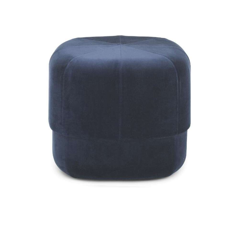 Normann Copenhagen - Circus Hocker - Dark Blue Velour - S - indoor