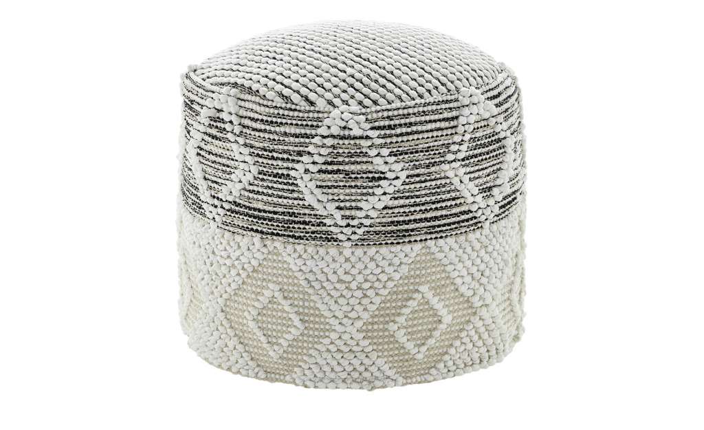 HOME STORY Pouf ¦ beige ¦ Maße (cm): B: 45 H: 45 T: 40 Polstermöbel > Hocker > Sitzpouf - Höffner
