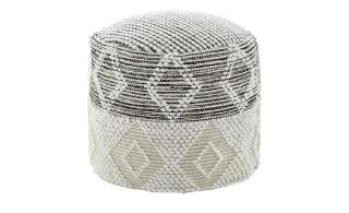 HOME STORY Pouf ¦ beige ¦ Maße (cm): B: 45 H: 45 T: 40 Polstermöbel > Hocker > Sitzpouf - Höffner
