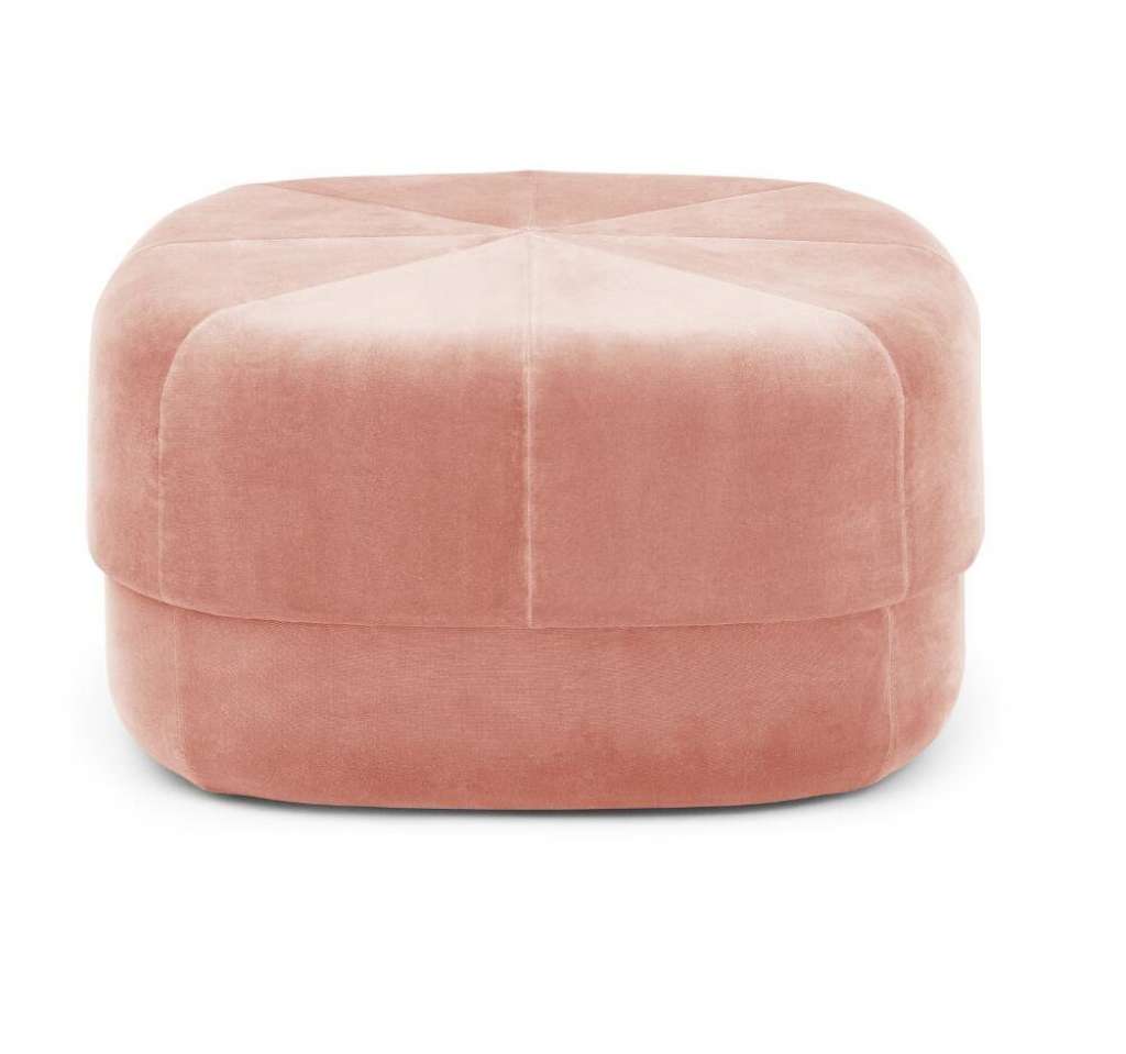 Normann Copenhagen - Circus Hocker - Blush Velour - L - indoor