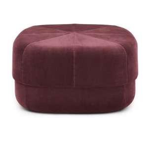 Normann Copenhagen - Circus Hocker - Dark Red Velour - L - indoor