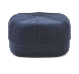 Normann Copenhagen - Circus Hocker - Dark Blue Velour - L - indoor