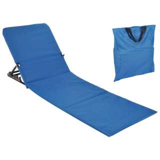 STRANDLIEGE Stahl pulverbeschichtet Polyvinylchlorid (PVC), Schaumstoff Blau