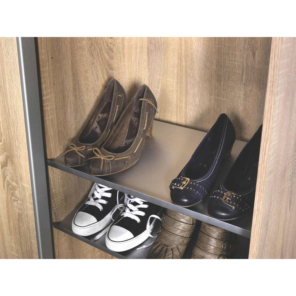 SCHUHABLAGE Silberfarben