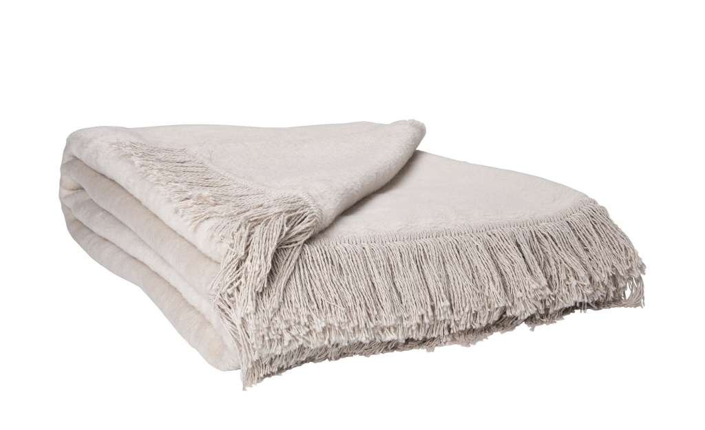 HOME STORY Wohndecke  Sophia ¦ beige ¦ 60% Baumwolle, 40% Polyacryl ¦ Maße (cm): B: 150 Heimtextilien > Kuscheldecken - Höffner