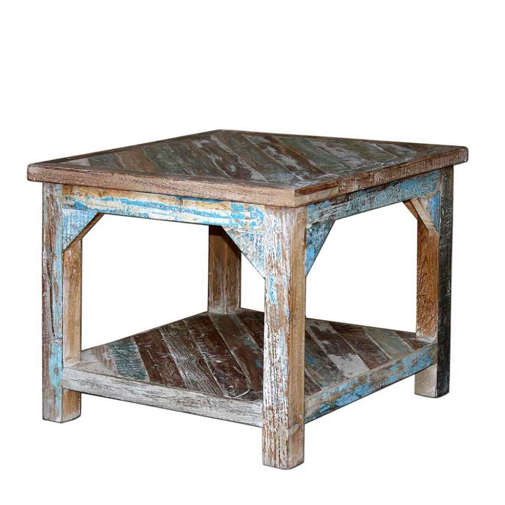 Beistelltisch in Bunt Shabby Chic Design