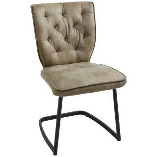 SCHWINGSTUHL Mikrofaser Schwarz, Taupe