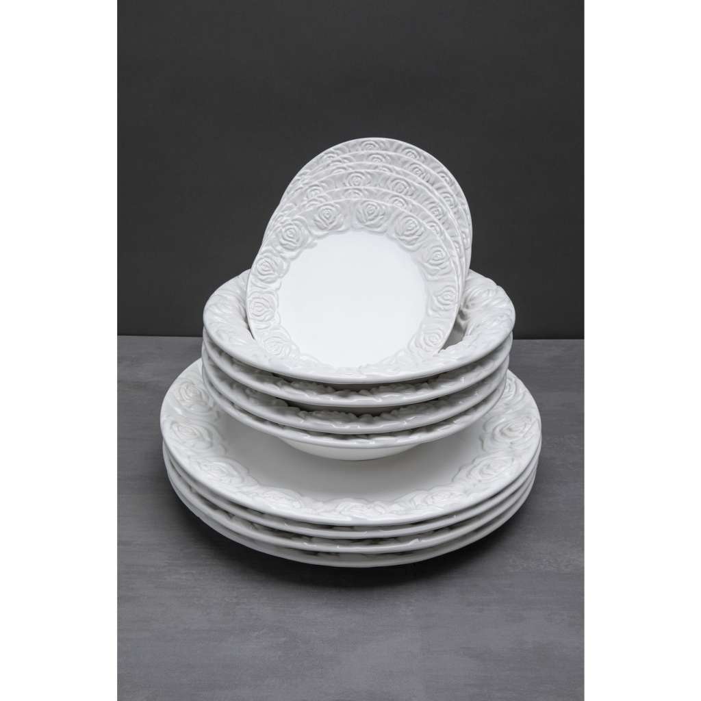 Geschirrset Rosa (12/Set)