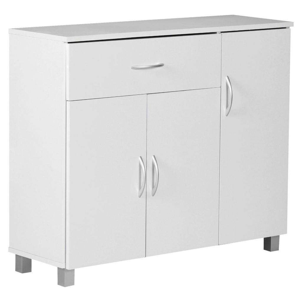 SIDEBOARD foliert Weiß