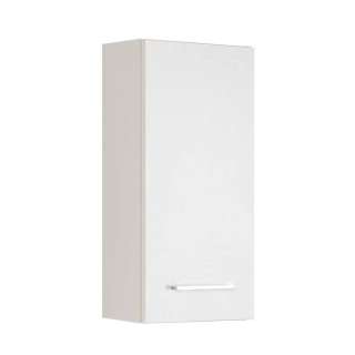 Weißer Bad Hängeschrank 30 cm breit 1-türig
