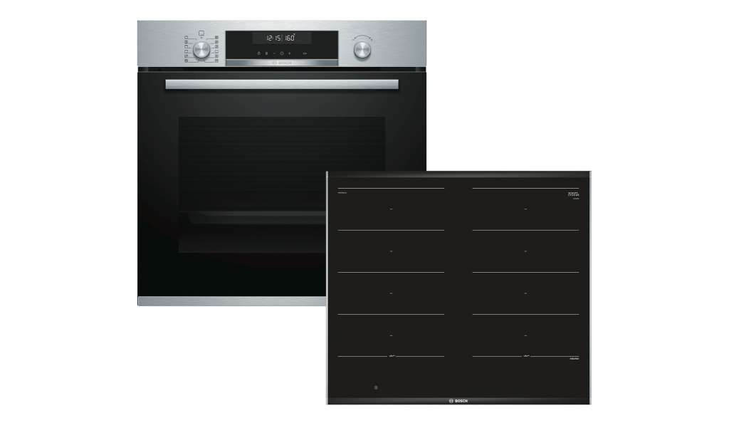 BOSCH Einbau-Backofenset  HBD 679LS60 ¦ silber ¦ Metall-lackiert, Metall, Kunststoff, Glas  ¦ Maße (cm): B: 59,4 T: 54,8 Elektrogeräte > Backöfen, Herde & Kochfelder - Höffner