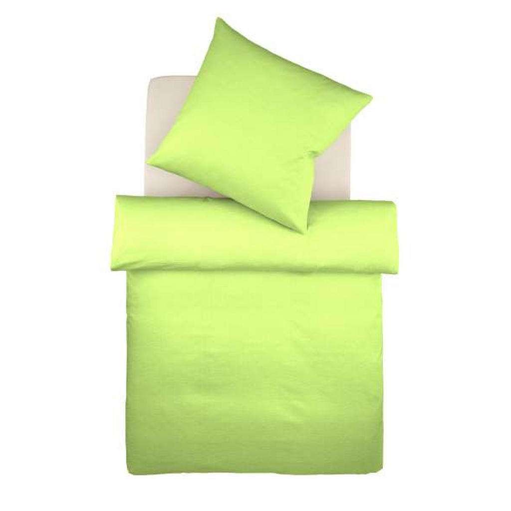 BETTWÄSCHE Makosatin Hellgrün 135/200 cm
