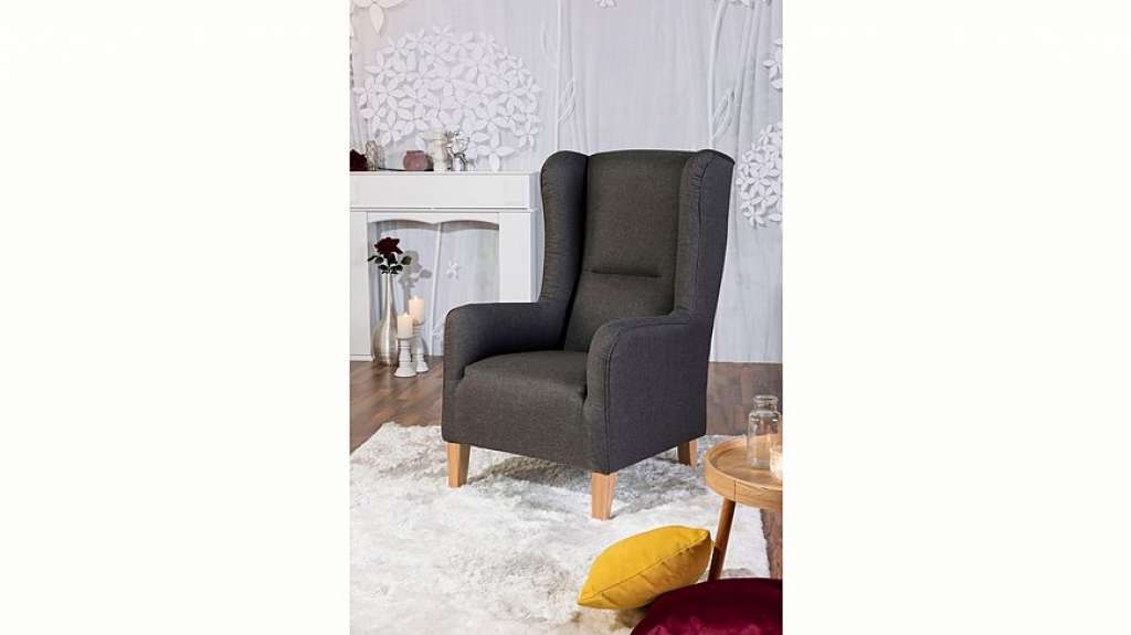 Max Winzer® Ohrensessel »Bob«, Hochlehnsessel mit Kederverzierung und Rückennaht