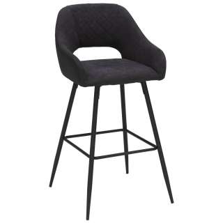 BARHOCKER Webstoff Anthrazit, Schwarz