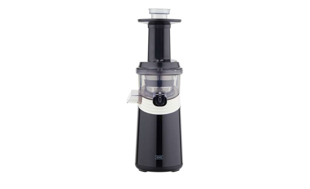 KHG Slow Juicer  SJ-150S ¦ schwarz ¦ Kunststoff, Edelstahl ¦ Maße (cm): B: 13,5 H: 39,5 T: 19,5 Elektrokleingeräte > Mixen, Zerkleinern & Entsaften - Höffner