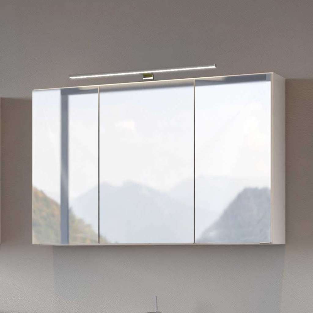 Badezimmer Spiegelschrank in Weiß LED Beleuchtung
