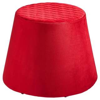 HOCKER Samt Rot