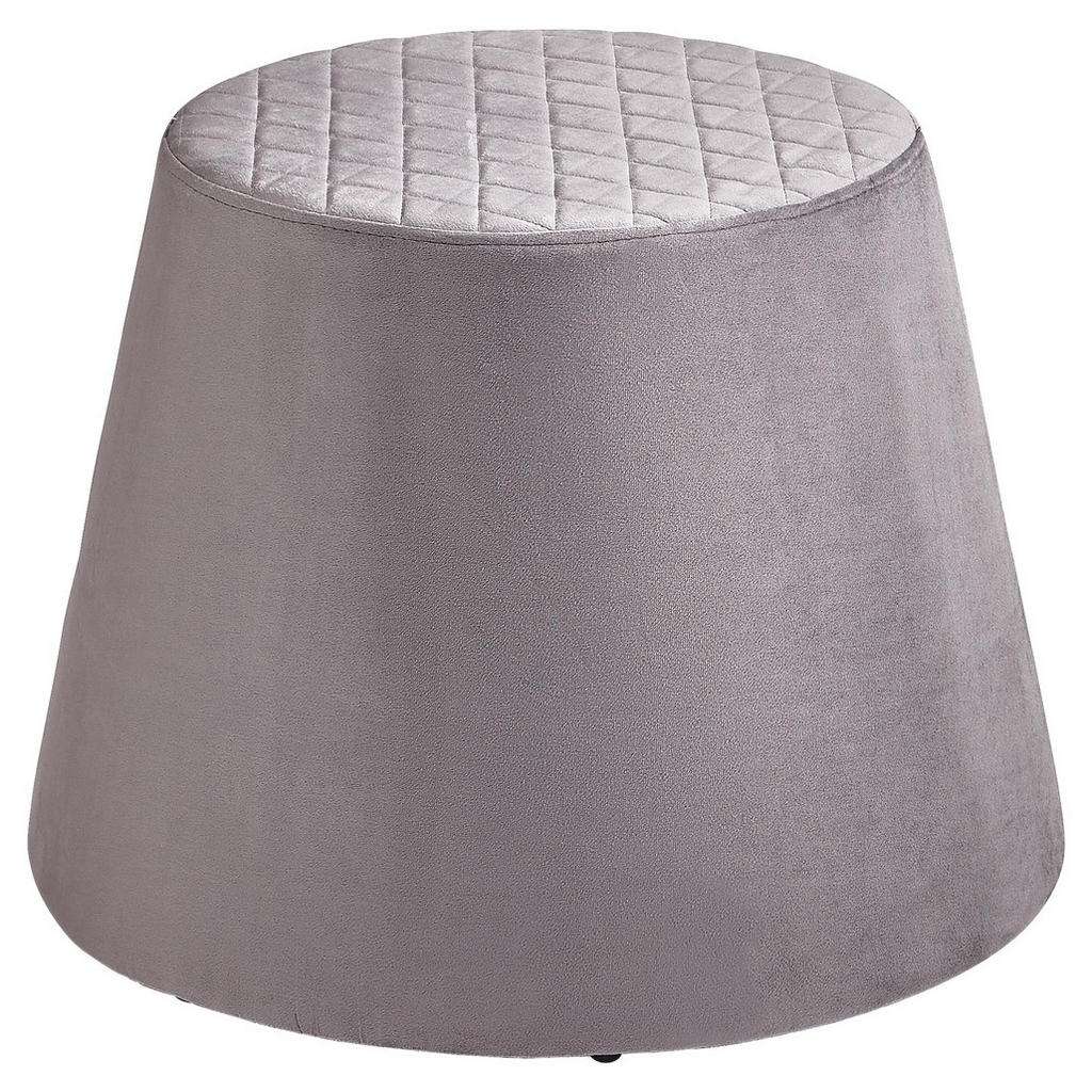 HOCKER Samt Grau