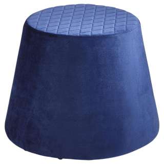 HOCKER Samt Dunkelblau