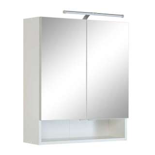 Badezimmer Spiegelschrank in Weiß 60 cm breit
