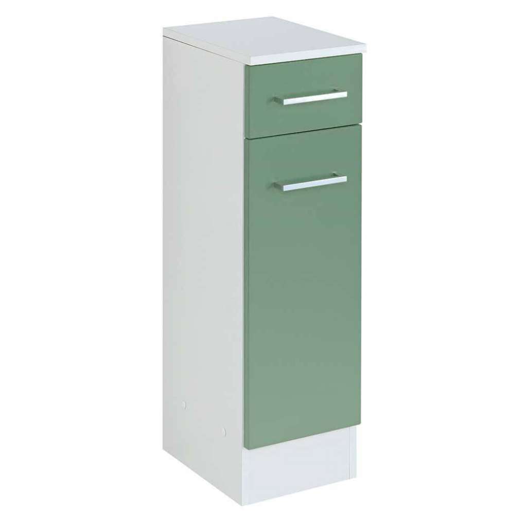 Bad Unterschrank in Grün und Weiß modern