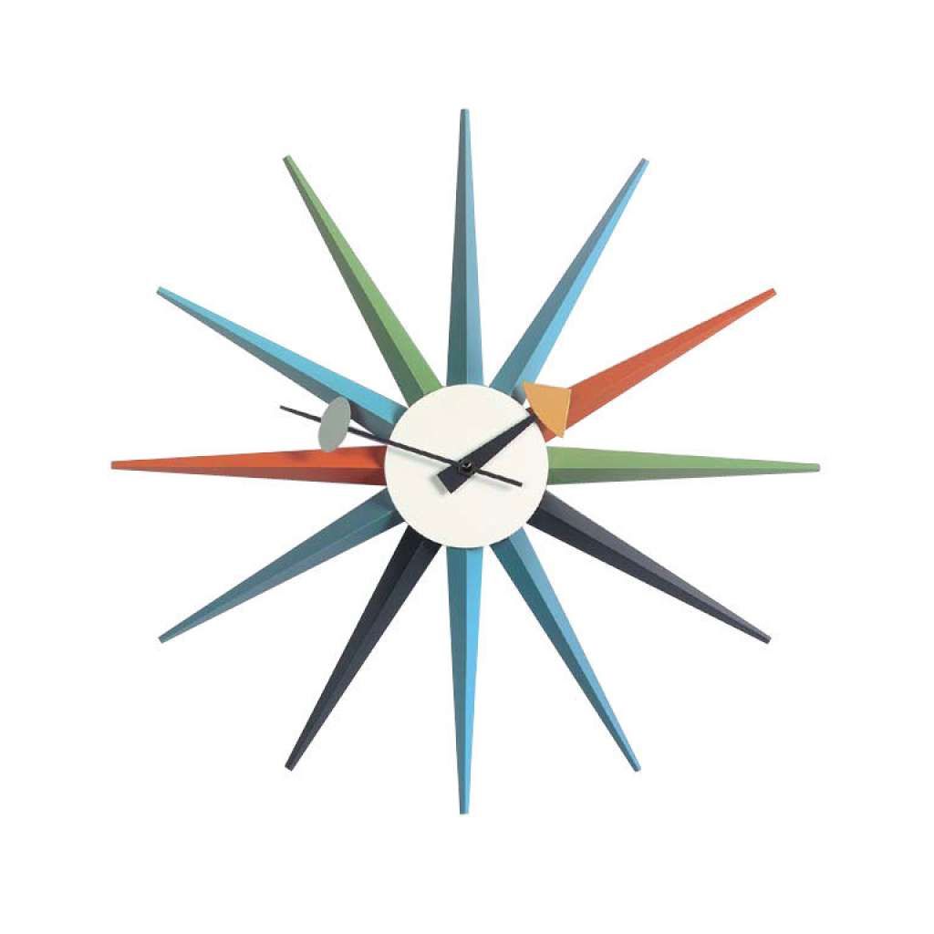 Vitra - Sunburst Clock - mehrfarbig - indoor