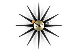 Vitra - Sunburst Clock - schwarz - indoor