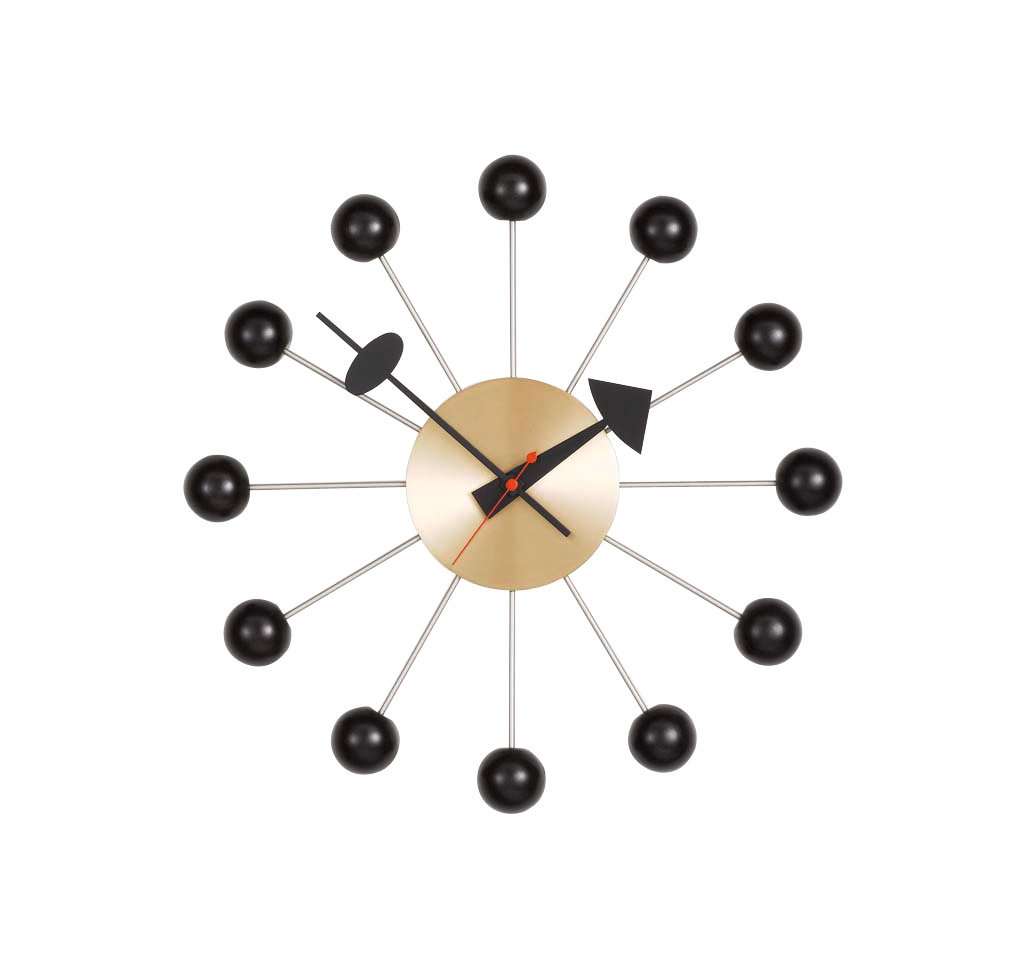 Vitra - Ball Clock - schwarz - indoor