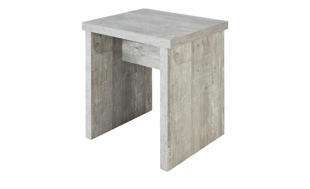 Hocker  Manou ¦ grau ¦ Maße (cm): B: 45 H: 47 T: 37 Polstermöbel > Hocker - Höffner