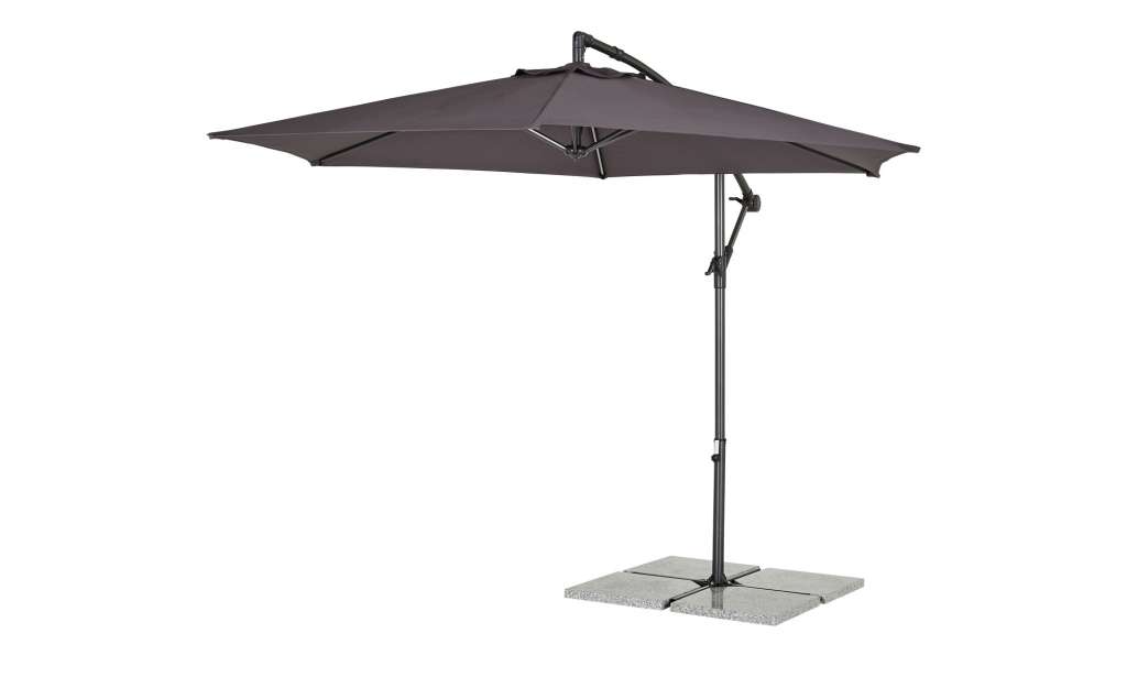 Ampelschirm   Capri Basic ¦ grauØ: [300.0] Garten > Sonnenschutz > Ampelschirme - Höffner