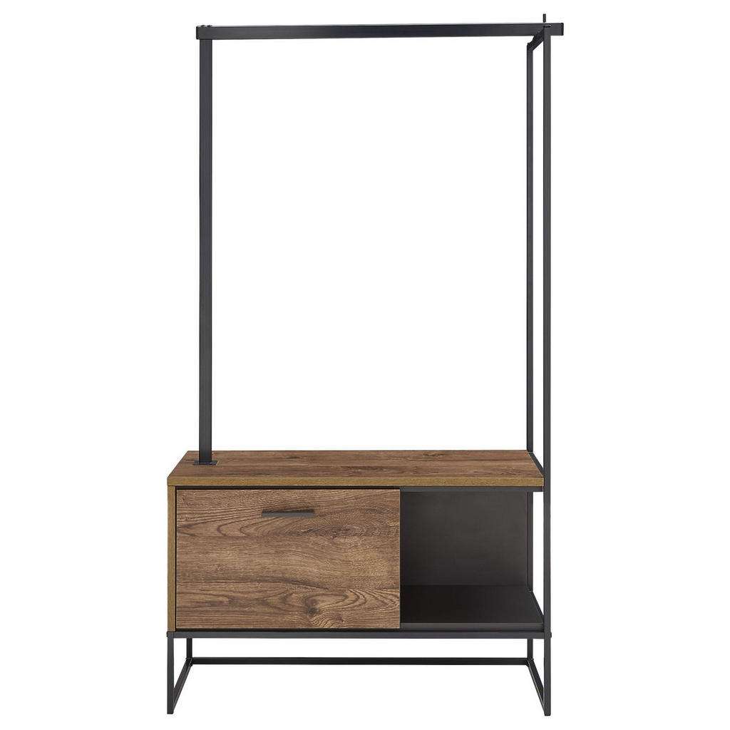 GARDEROBE Graphitfarben, Eichefarben