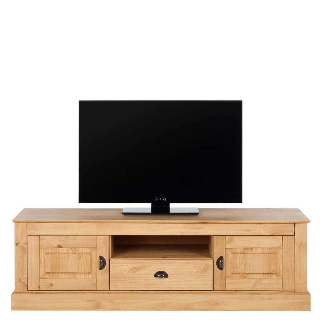 TV Schrank aus Kiefer Massivholz Landhaus Design