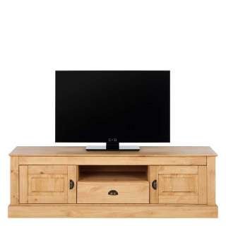 TV Schrank aus Kiefer Massivholz Landhaus Design