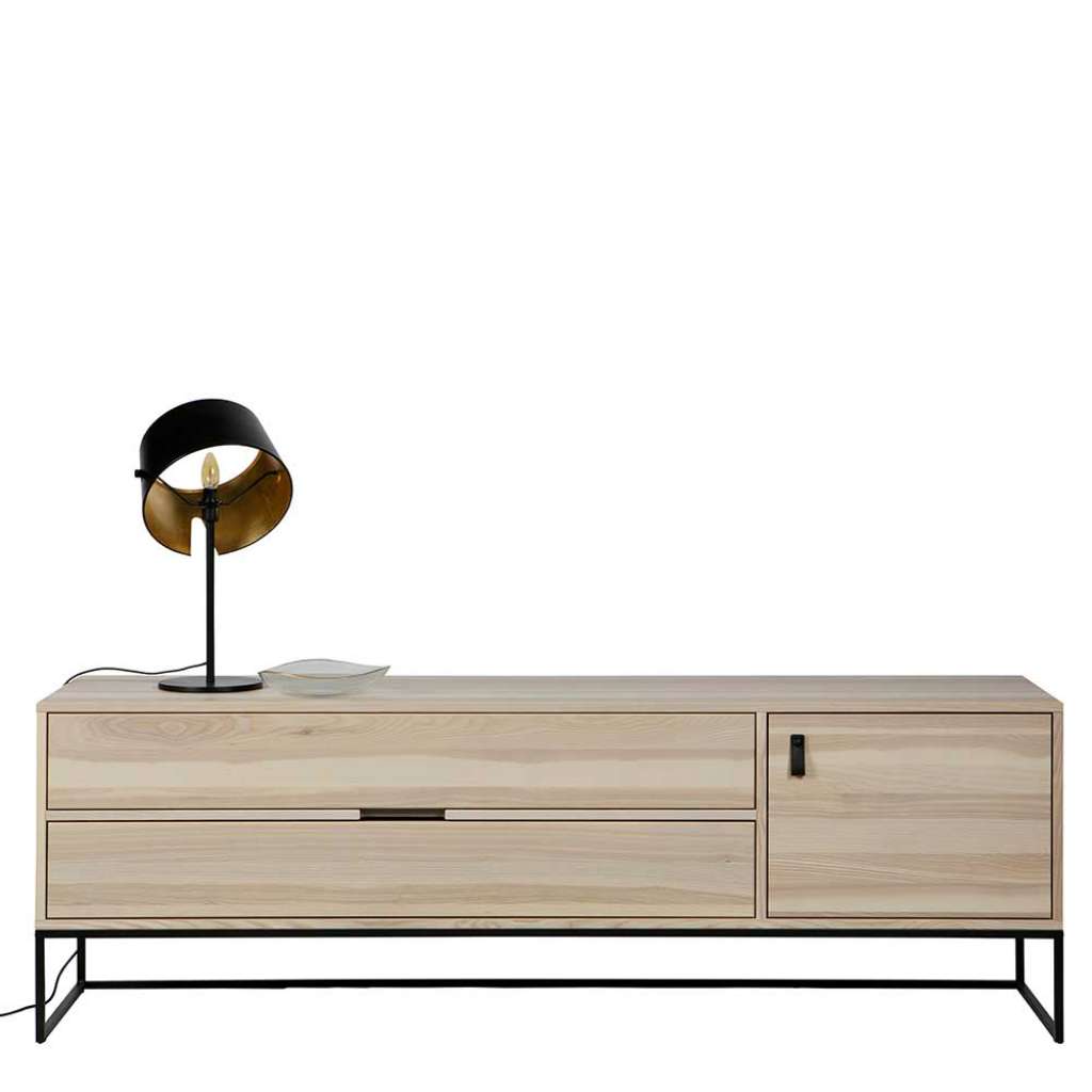 Fernsehboard aus Esche teilmassiv 180 cm breit