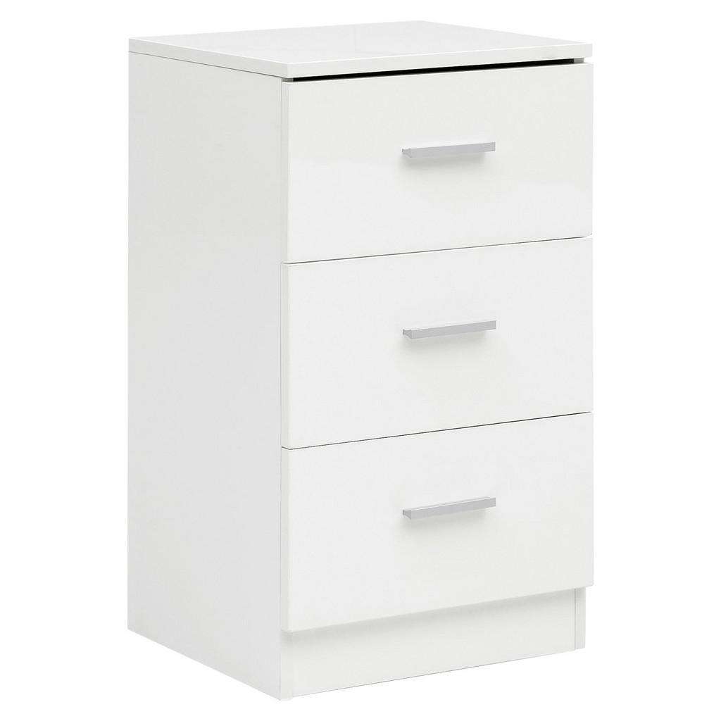 NACHTKÄSTCHEN Weiß 38/66,5/35 cm
