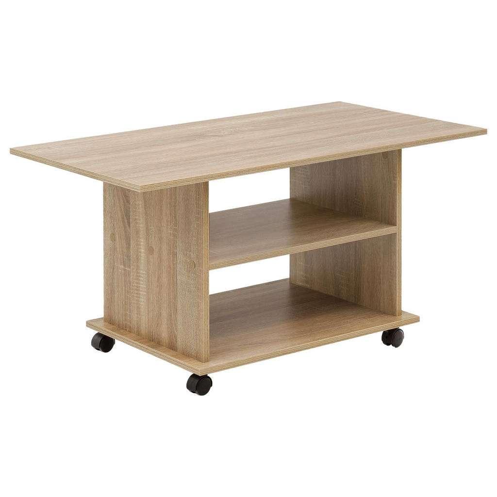 COUCHTISCH rechteckig Eichefarben