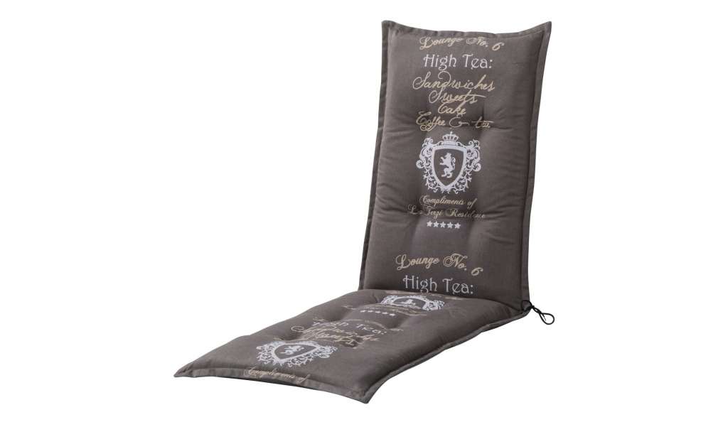 GO-DE Relaxauflage  High Tea Stone ¦ grau ¦ Mischgewebe, 85% Baumwolle, 15% Polyester ¦ Maße (cm): B: 50 H: 7 Garten > Auflagen & Kissen > Sonstige Sitzkissen - Höffner