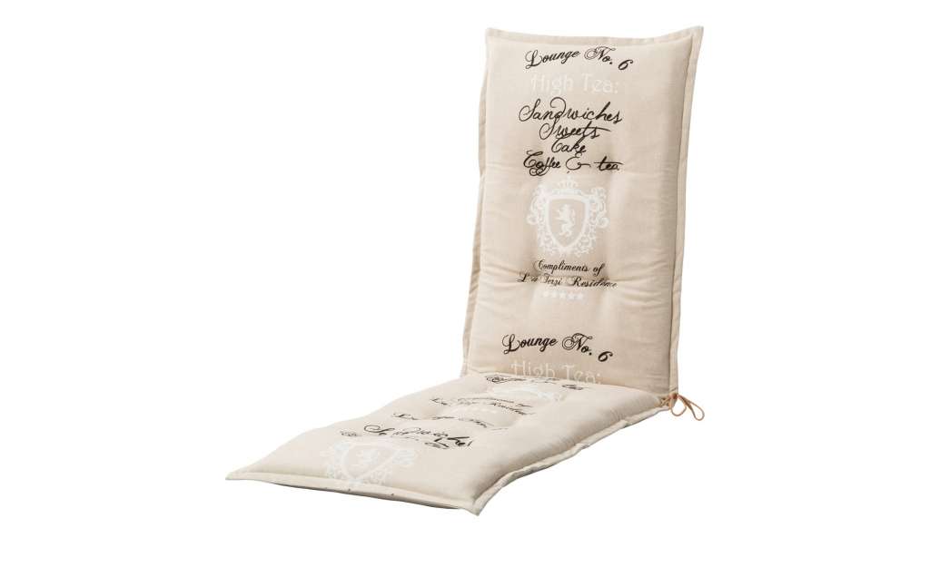 GO-DE Relaxauflage  High Tea Sand ¦ beige ¦ Mischgewebe, 85% Baumwolle, 15% Polyester ¦ Maße (cm): B: 50 H: 7 Garten > Auflagen & Kissen > Sonstige Sitzkissen - Höffner
