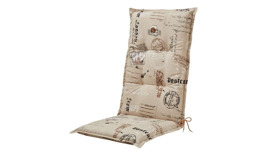 GO-DE Hochlehner-Auflage  Postcard ¦ beige ¦ 85% Baumwolle, 15% Polyester ¦ Maße (cm): B: 50 H: 7 Garten > Auflagen & Kissen > Hochlehner-Auflagen - Höffner