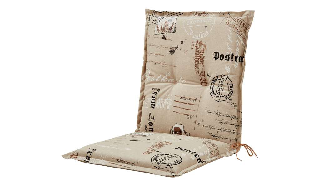 GO-DE Gartenstuhl-Auflage  Postcard ¦ beige ¦ 85% Baumwolle, 15% Polyester ¦ Maße (cm): B: 50 H: 7 Garten > Auflagen & Kissen > Niederlehner-Auflagen - Höffner
