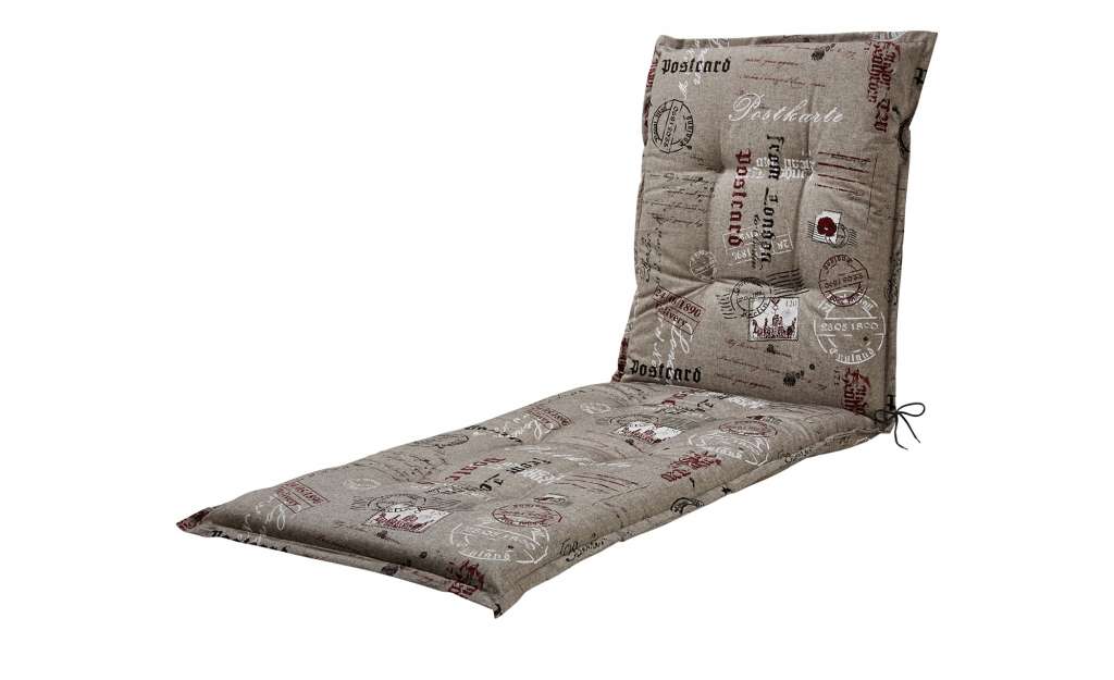 GO-DE Liegestuhl-Auflage  Stamp ¦ grau ¦ 85% Baumwolle, 15% Polyester ¦ Maße (cm): B: 60 H: 7 Garten > Auflagen & Kissen > Gartenliegen-Auflagen - Höffner
